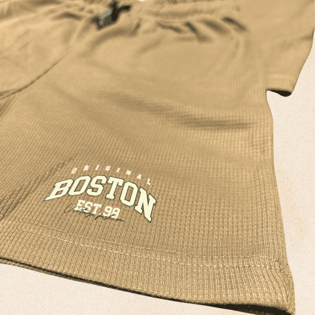 Conjunto niño tela galleta Boston Café