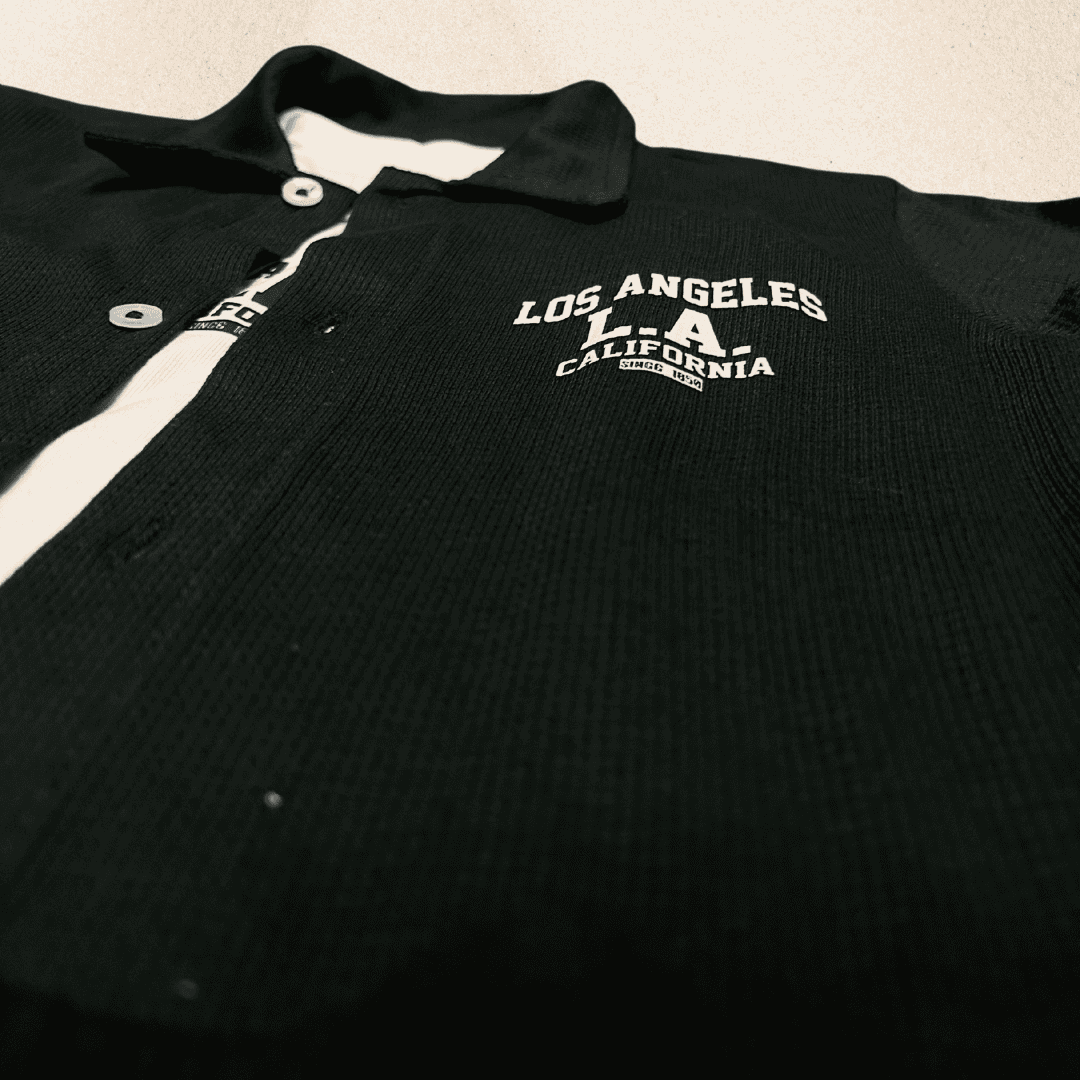 Conjunto niño tela galleta Los Angeles negro