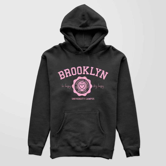 Buzo con capota Negro Brooklyn para mujer