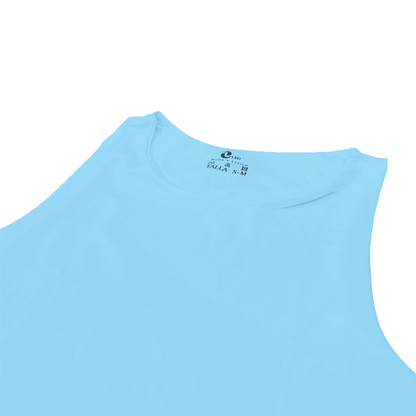 Crop top mujer azul claro casual