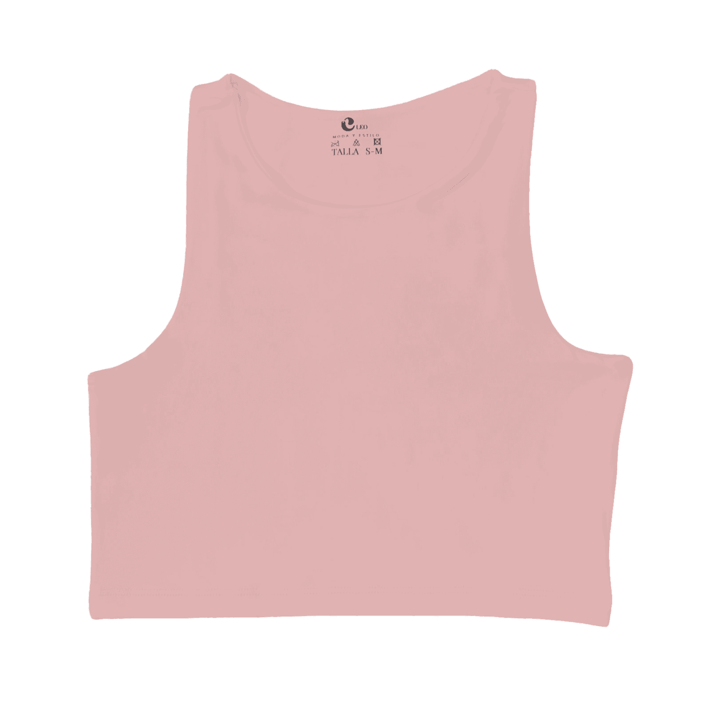 Crop top mujer palo de rosa casual