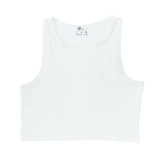 Crop top mujer Blanco casual