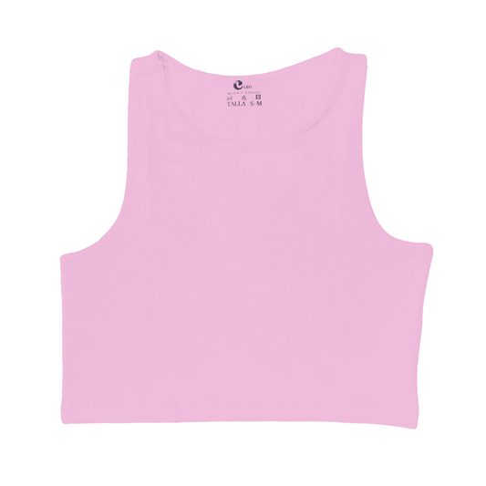 Crop top mujer Rosado casual